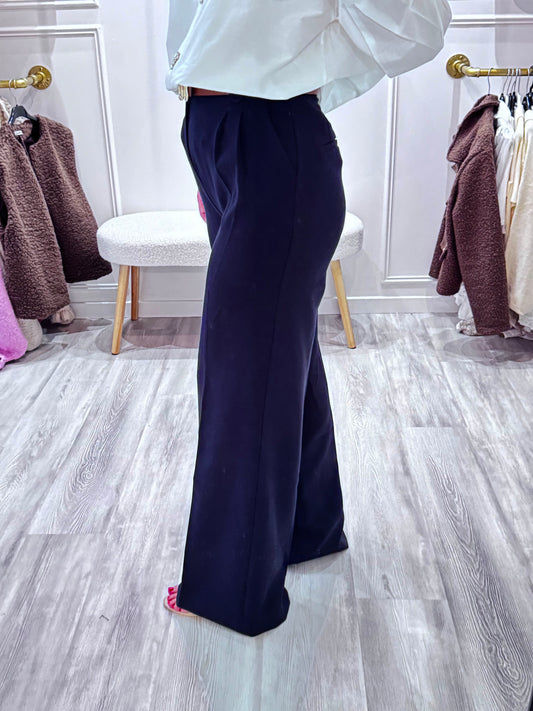 Pantalon Élisa – Tailleur chic marine 💙