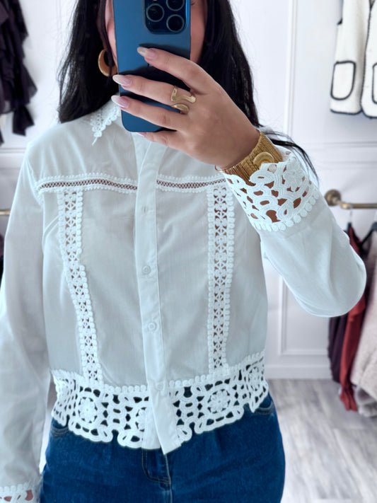 Blouse dentelle - Charme et délicatesse