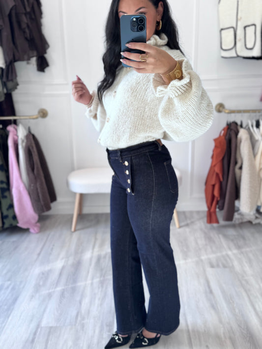 Jean évasé - Charme & raffinement