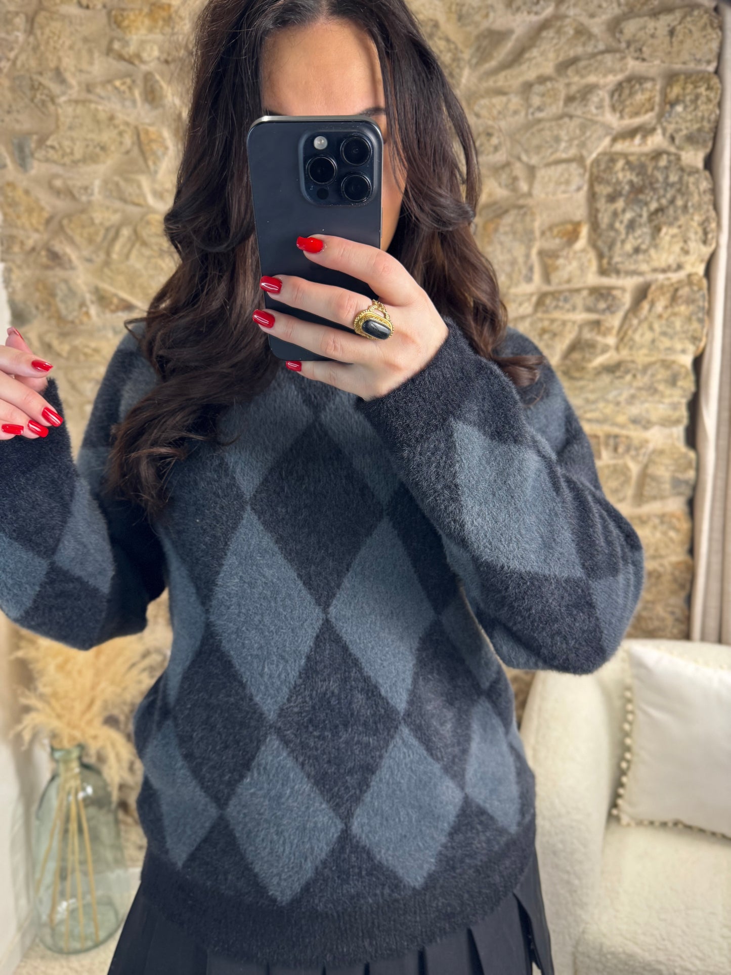 Pull Diamant - Élégant