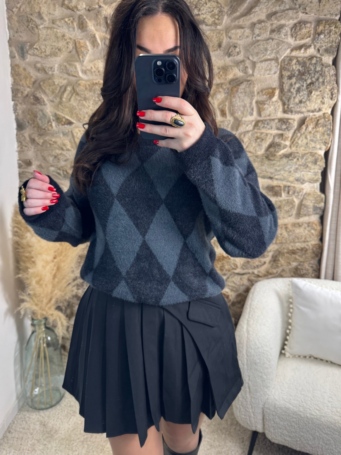 Pull Diamant - Élégant