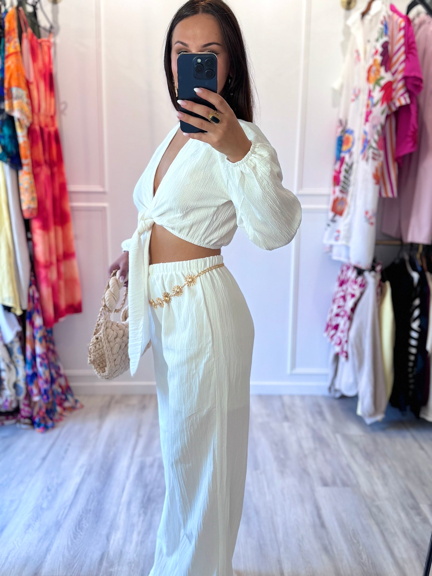 Ensemble Naïs – Blanc, fluide et chic à nouer🌞