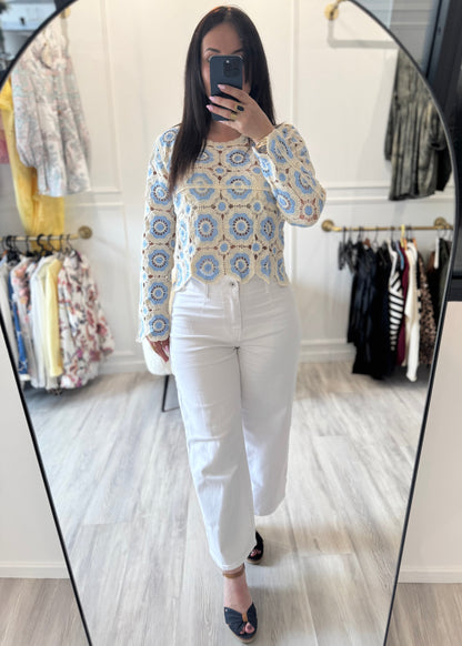 Jean blanc - Chic & Confort + ceinture offerte !