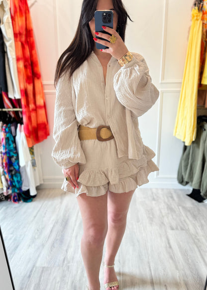 Manon – Beige Sable – L’ensemble douceur pour un été en légèreté