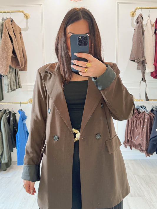 Veste Alba — Chocolat Oversize