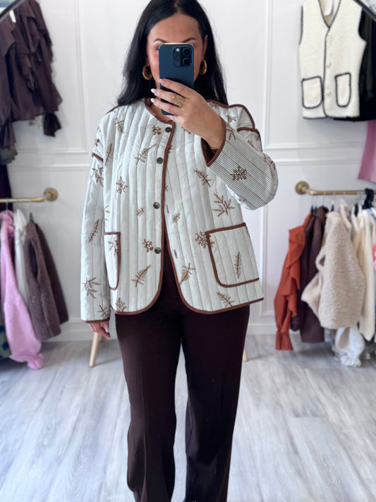Veste Léa – Imprimé raffiné