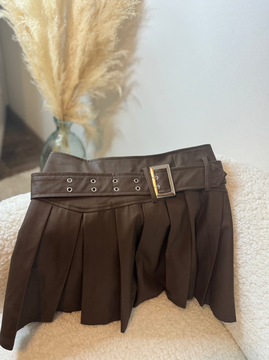 Jupe "Elégance Chocolatée"-Féminité et Raffinement