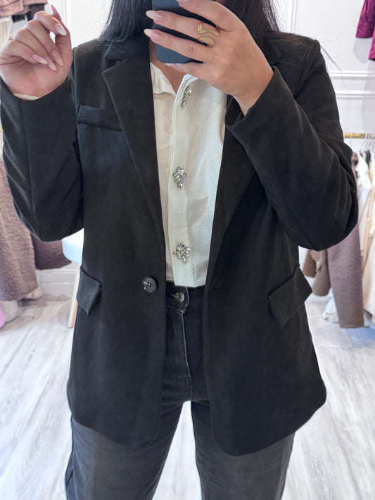 Blazer Élise – Élégance en daim