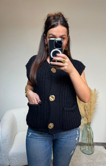 Gilet "Charme Intemporel"-Confort et raffinement