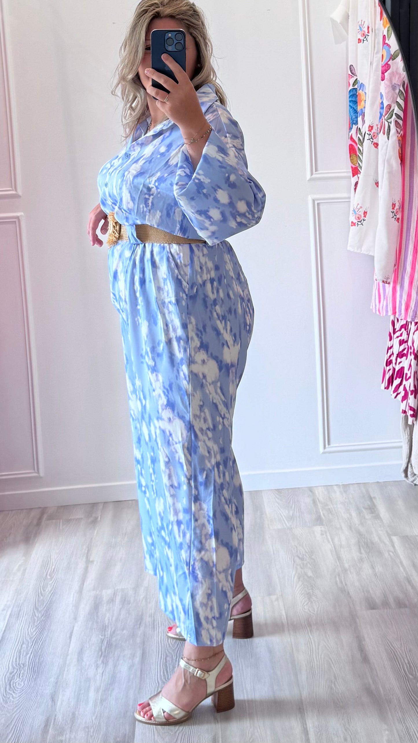 Combinaison Livia – Élégance pastel & silhouette fluide