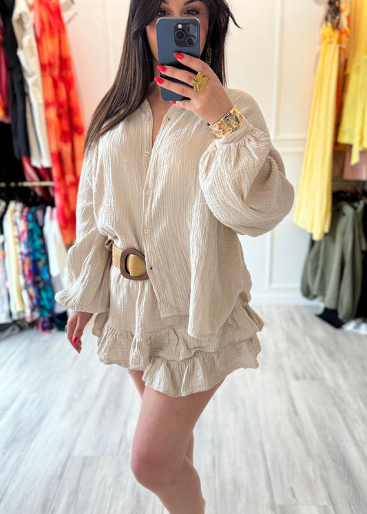 Manon – Beige Sable – L’ensemble douceur pour un été en légèreté