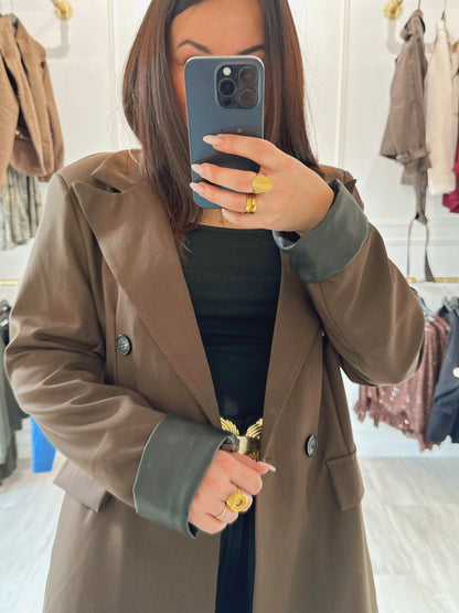 Veste Alba — Chocolat Oversize