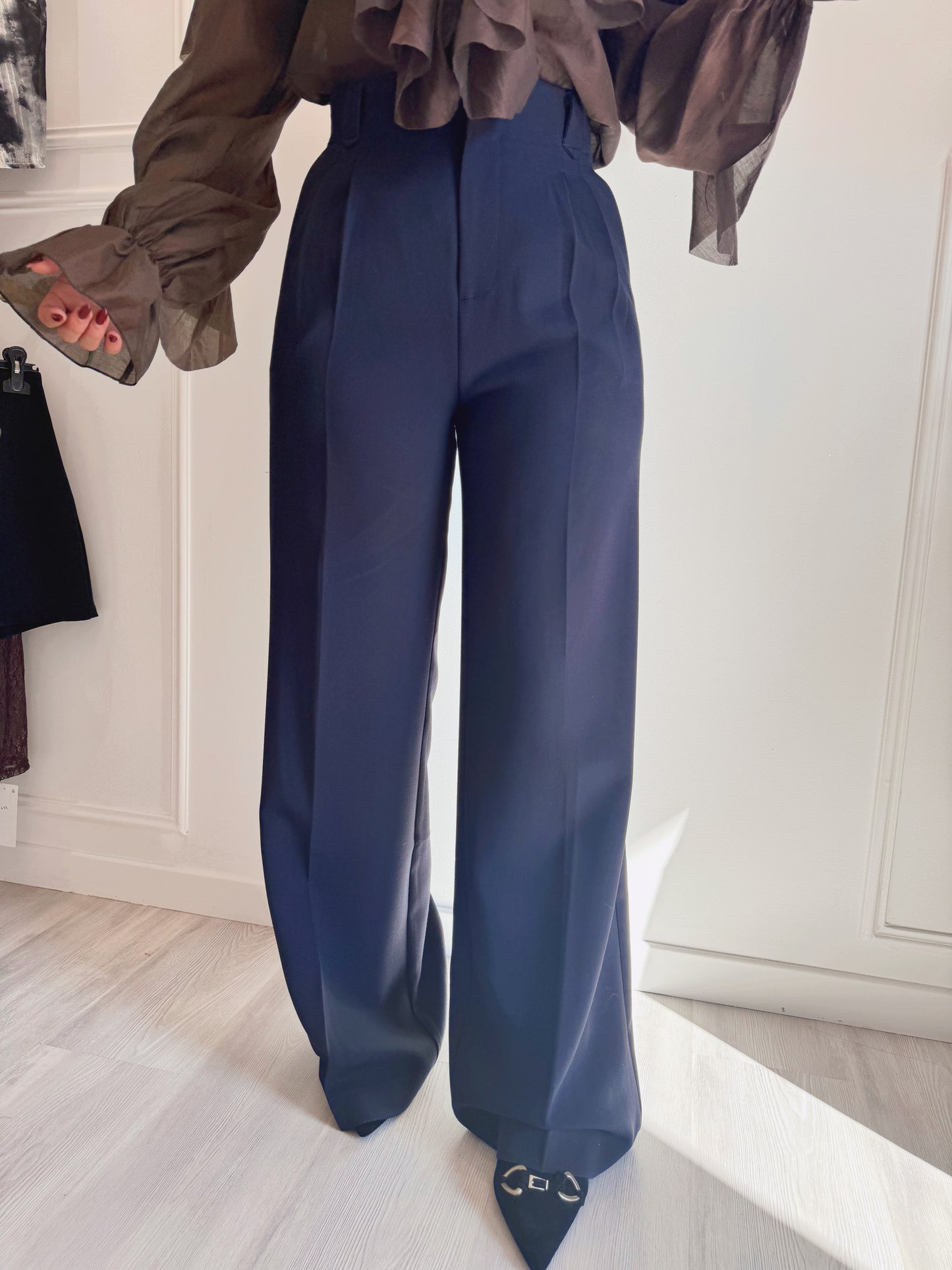 Pantalon Élisa – Tailleur chic marine 💙
