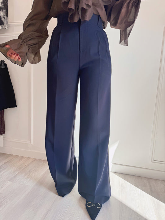 Pantalon Élisa – Tailleur chic marine 💙