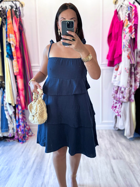 Robe Léna – Gaze de coton et  volants