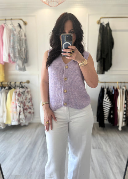 Gilet lilas - Chaleur & Elegance