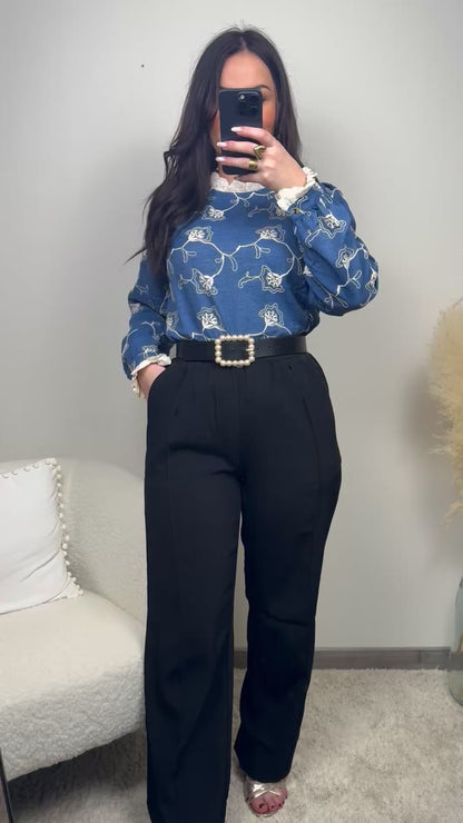 Blouse "Fleurs de Dentelle"