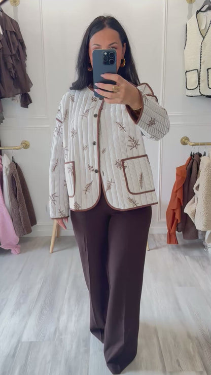 Veste Léa – Imprimé raffiné