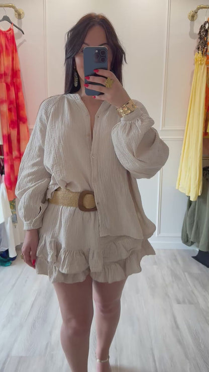 Manon – Beige Sable – L’ensemble douceur pour un été en légèreté